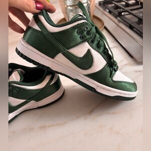 COPY - Nike Dunks in Green Satin